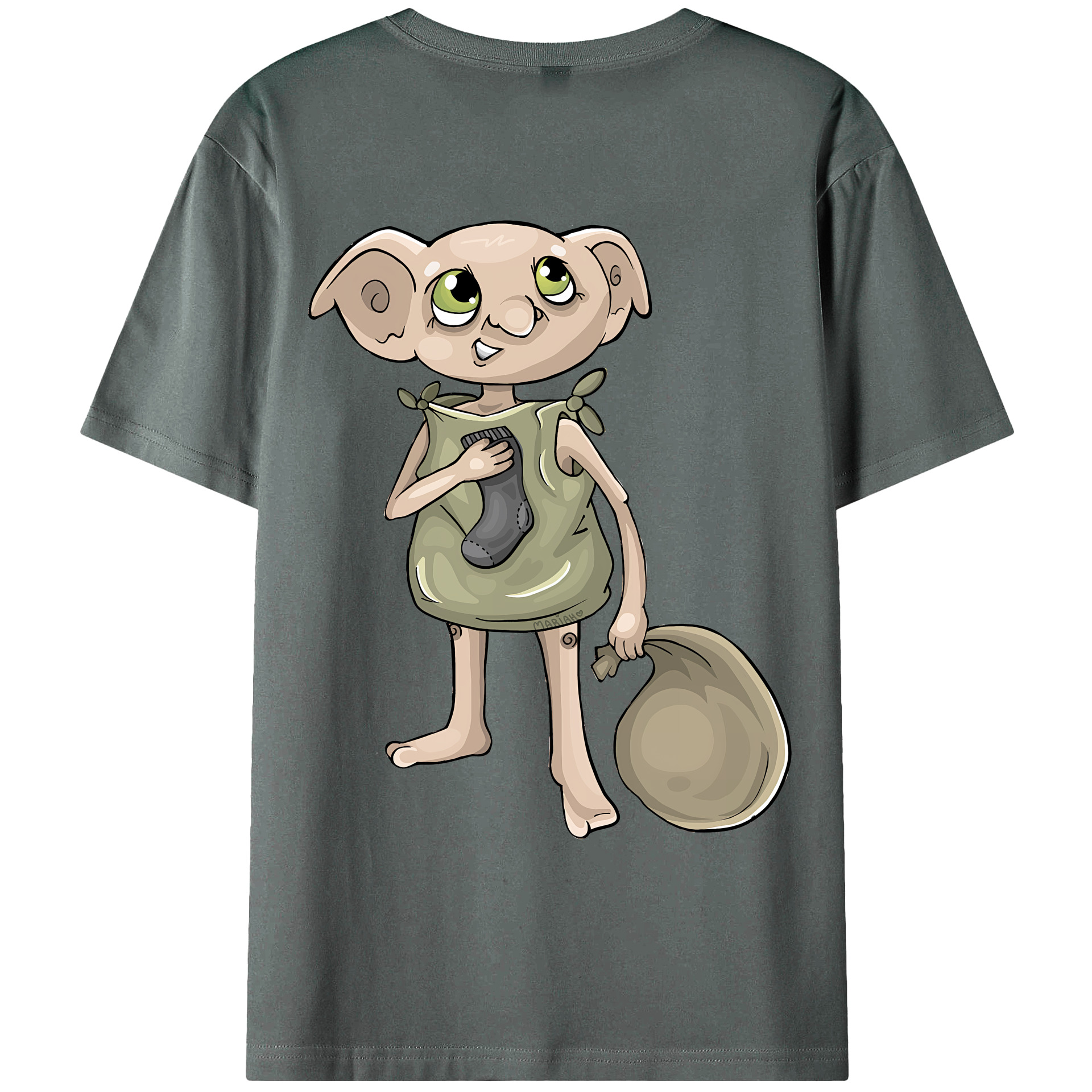 （画像用） Harry Potter ハリー・ポッターシリーズ 綿100％ メンズ半袖Tシャツ（バックプリント） 通気性